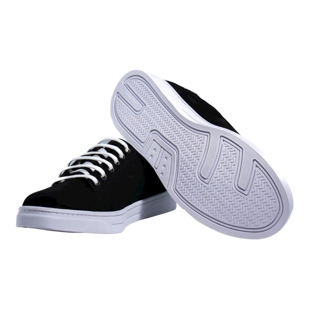 Handcrafted Women’s Black Nubuck Leather Sneakers | Mommy & Me - Picture 12 of 15